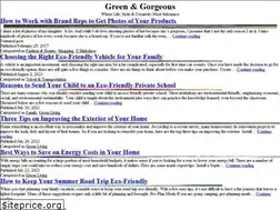 Sites similar to greenandgorgeous.net