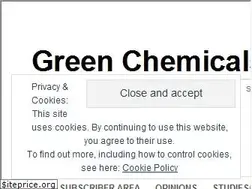 Sites similar to greenchemicalsblog.com