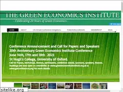 Sites similar to greeneconomicsinstitute.com
