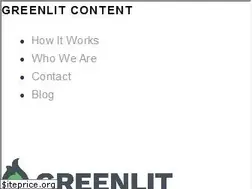 Sites similar to greenlitcontent.com