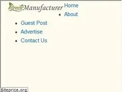 Sites similar to greenmanufacturer.net