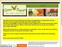 Sites similar to greenpapayacincinnati.com