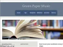 Sites similar to greenpapermusic.com