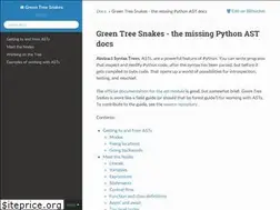 Sites similar to greentreesnakes.readthedocs.io
