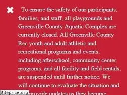 Sites similar to greenvillerec.com