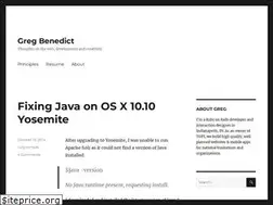 Sites similar to gregbenedict.com