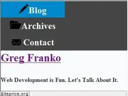 Sites similar to gregfranko.com