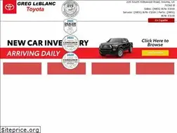 Sites similar to gregleblanctoyota.com