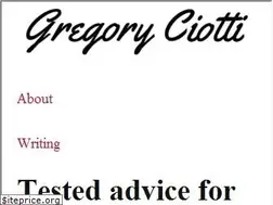 Sites similar to gregoryciotti.com