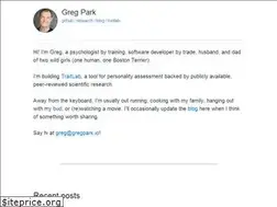 Sites similar to gregpark.io