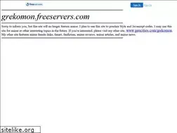 Sites similar to grekomon.freeservers.com