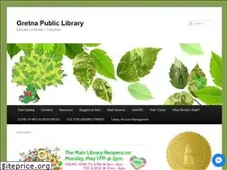 Sites similar to gretnapubliclibrary.org