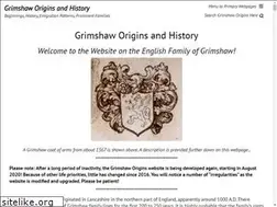 Sites similar to grimshaworigin.org