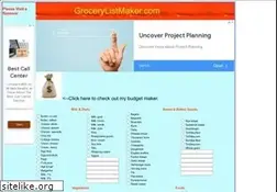 Sites similar to grocerylistmaker.com