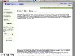 Sites similar to grocerystorecoupons.wikidot.com