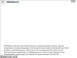 Sites similar to gronbach.com
