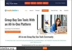 Sites similar to groupbuyseotools.net