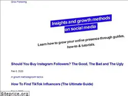 Sites similar to growfollowing.com