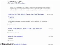 Sites similar to growingdevs.com