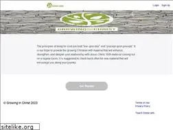 Sites similar to growinginchrist.com