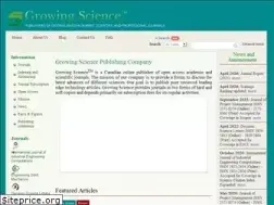 Sites similar to growingscience.com