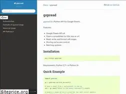 Sites similar to gspread.org