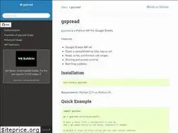 Sites similar to gspread.readthedocs.io