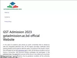 Sites similar to gstadmissionacbd.org