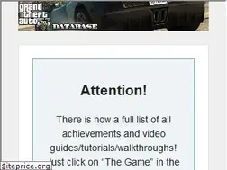 Sites similar to gtadatabase.com