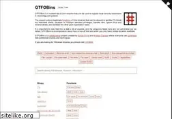 Sites similar to gtfobins.github.io