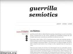 Sites similar to guerrillasemiotics.com