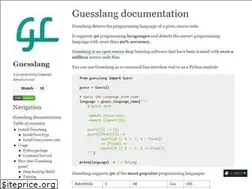 Sites similar to guesslang.readthedocs.io