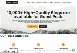 Sites similar to guestpost.com.pk