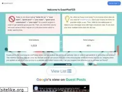Sites similar to guestpost123.com