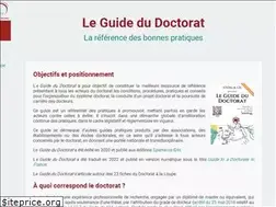 Sites similar to guide-doctorat.fr