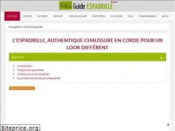 Sites similar to guide-espadrille.com