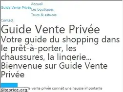 Sites similar to guide-vente-privee.fr