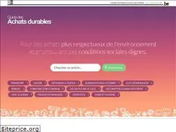 Sites similar to guidedesachatsdurables.be