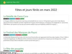 Sites similar to guidedesfetes.com