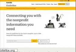 Sites similar to guidestar.org