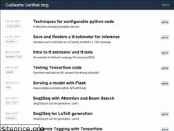 Sites similar to guillaumegenthial.github.io