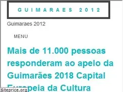 Sites similar to guimaraes2012.pt