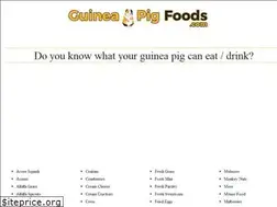 Sites similar to guineapigfoods.com