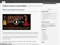 Sites similar to guitarlessonslearnonline.com