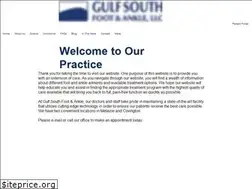 Sites similar to gulfsouthfootandankle.com