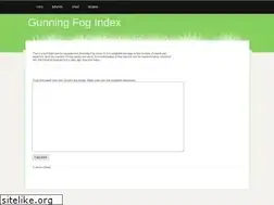 Sites similar to gunning-fog-index.com