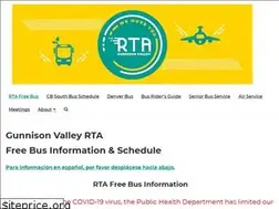 Sites similar to gunnisonvalleyrta.com