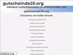 Sites similar to gutscheinde20.org