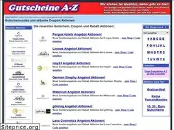 Sites similar to gutscheine-a-z.de