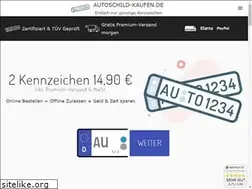 Sites similar to gutschild-kennzeichen.de